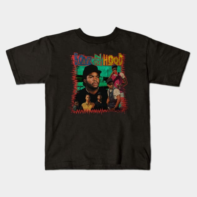 vintage boyz n the hood Kids T-Shirt by the art origami